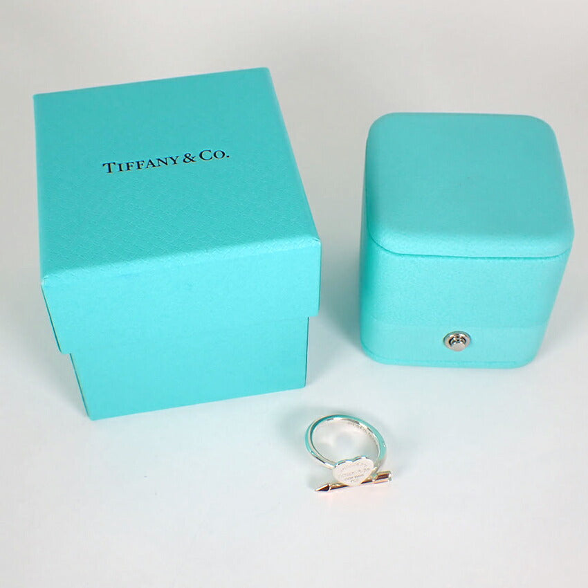 【中古】TIFFANY/ティファニー/925/750PG/ラブ ストラック/リング/10号/j250-5