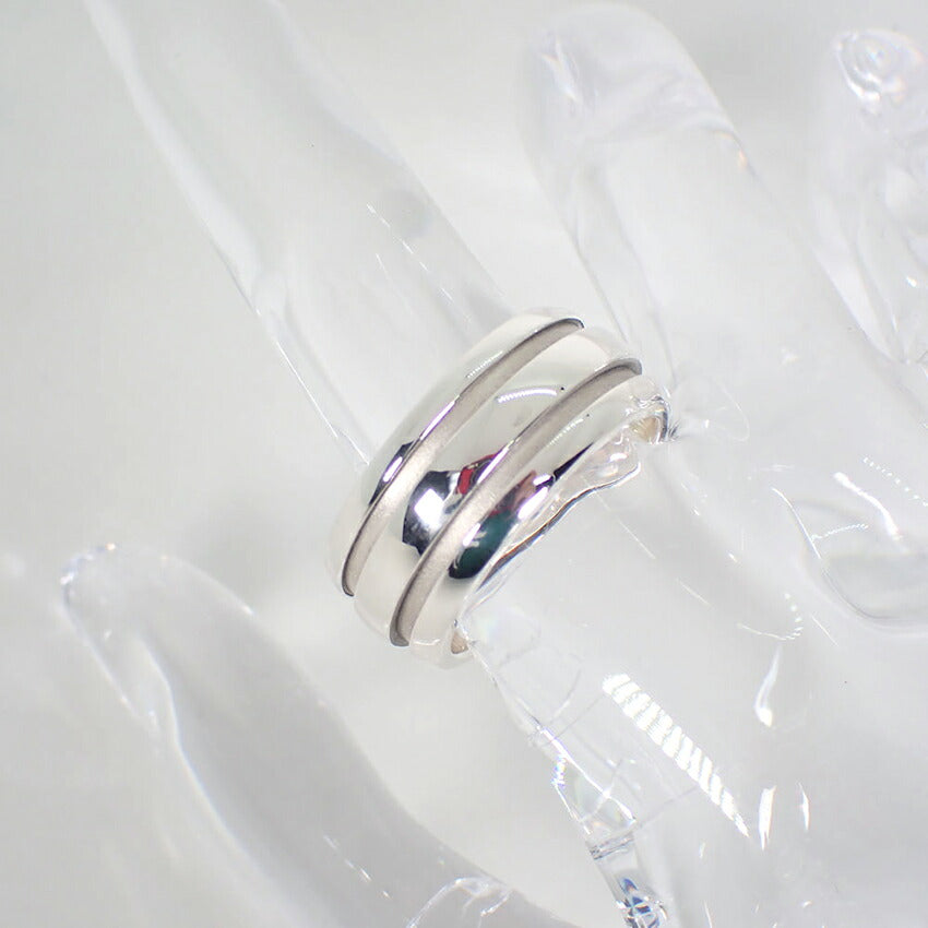 【中古】TIFFANY/ティファニー/925/グルーブド/ダブルライン/リング/13.5号/j250-8