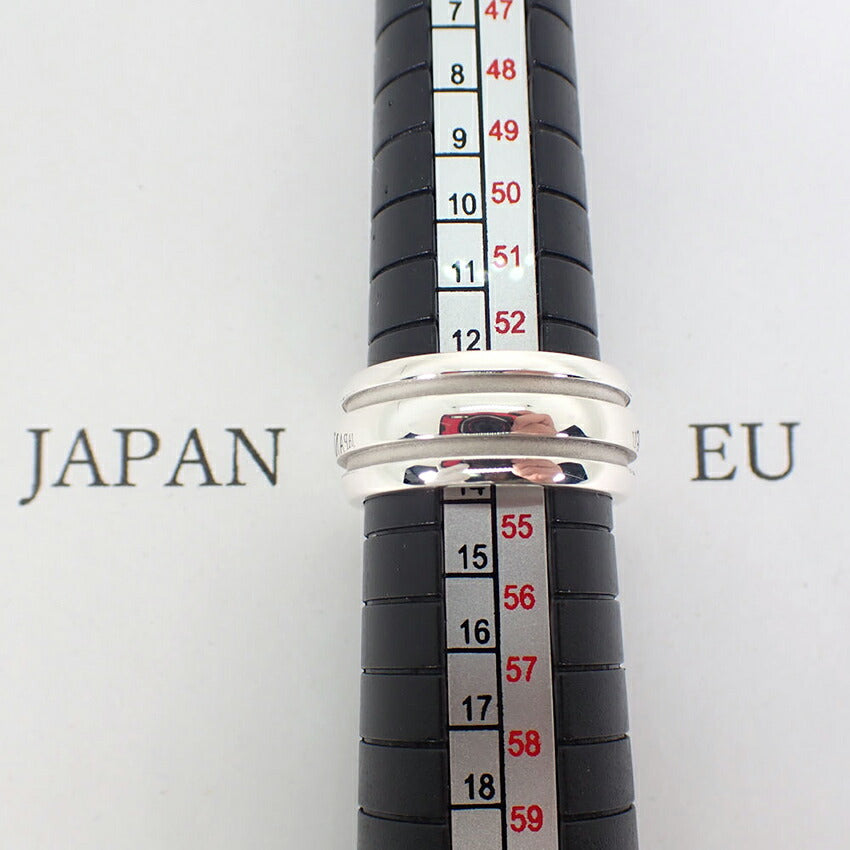 【中古】TIFFANY/ティファニー/925/グルーブド/ダブルライン/リング/13.5号/j250-8