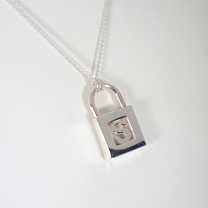 【中古】TIFFANY/ティファニー 925 カデナ イニシャル S チャーム/ペンダント/j251-2