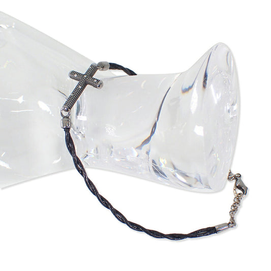 【中古】DAMIANI/ダミアーニ  750 ダイヤモンド クロス ブレスレット j251-4