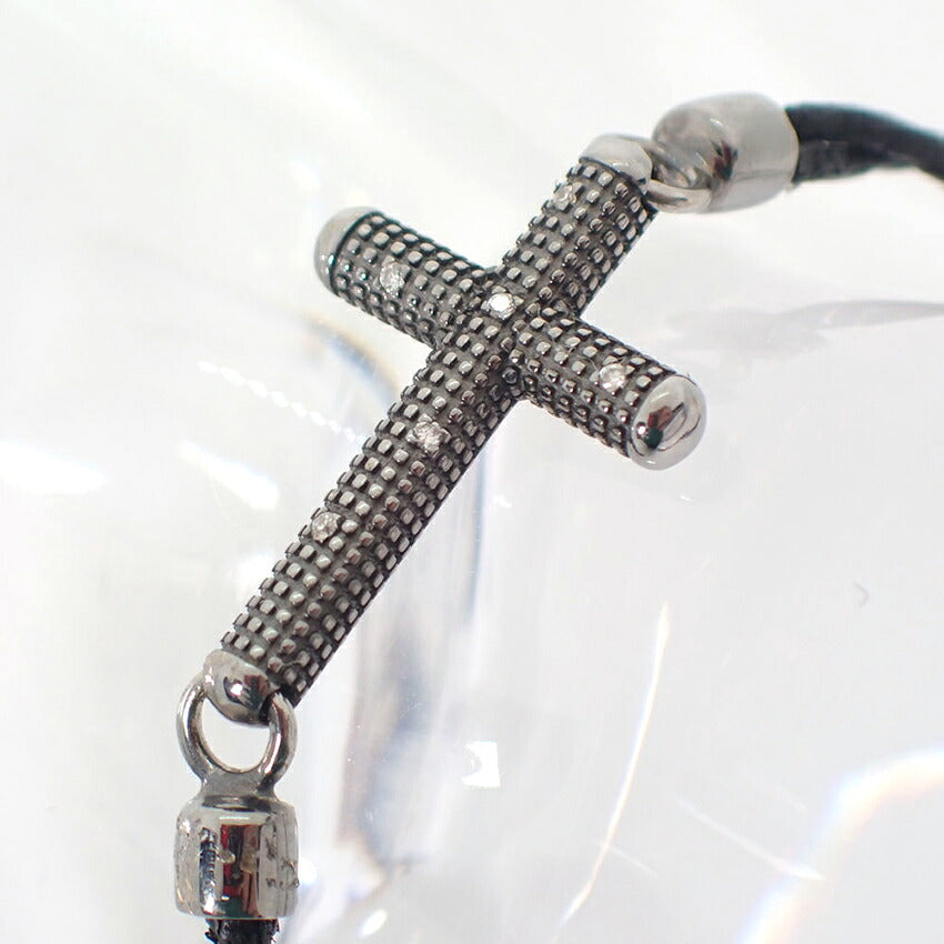 【中古】DAMIANI/ダミアーニ  750 ダイヤモンド クロス ブレスレット j251-4