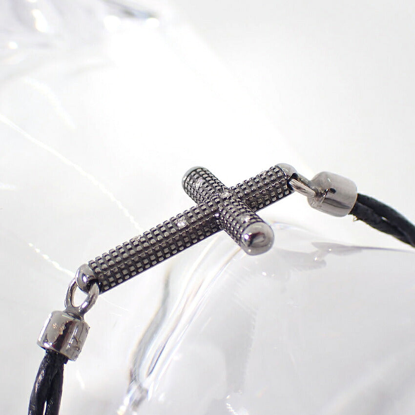 【中古】DAMIANI/ダミアーニ  750 ダイヤモンド クロス ブレスレット j251-4