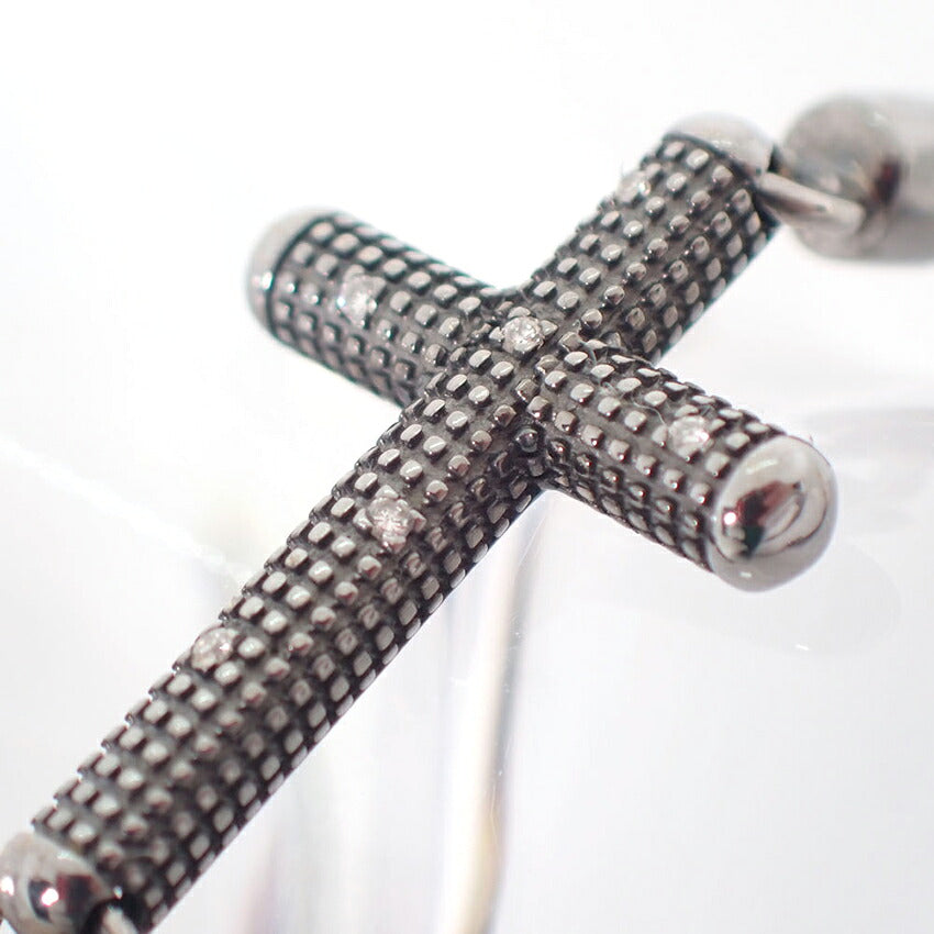 【中古】DAMIANI/ダミアーニ  750 ダイヤモンド クロス ブレスレット j251-4