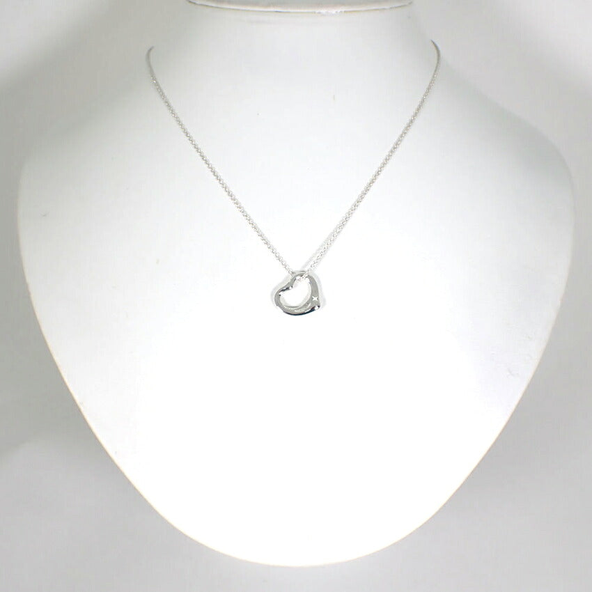 【中古】TIFFANY/ティファニー 925 オープンハート ペンダント/ネックレス/j251-5