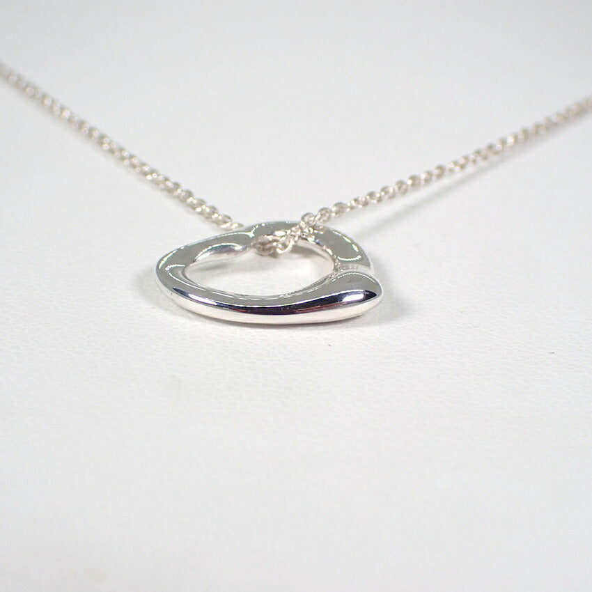【中古】TIFFANY/ティファニー 925 オープンハート ペンダント/ネックレス/j251-5