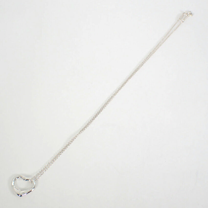 【中古】TIFFANY/ティファニー 925 オープンハート ペンダント/ネックレス/j251-5