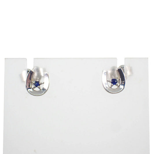 【中古】STAR JEWELRY/スタージュエリー/K10WG/馬蹄/ピアス/j253-2