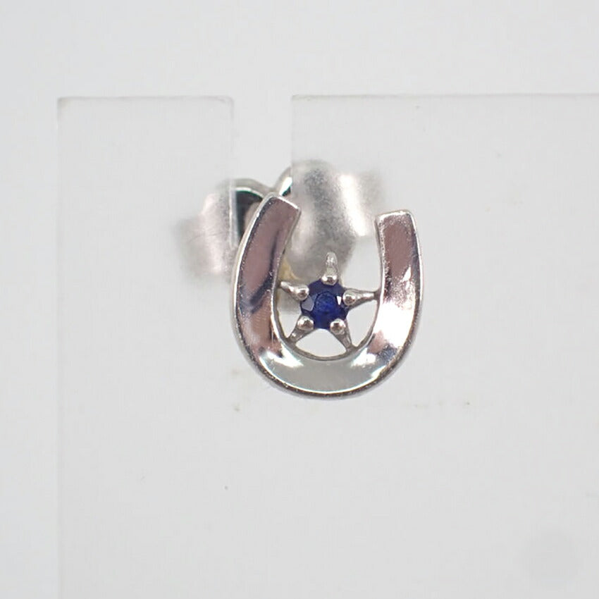 【中古】STAR JEWELRY/スタージュエリー/K10WG/馬蹄/ピアス/j253-2