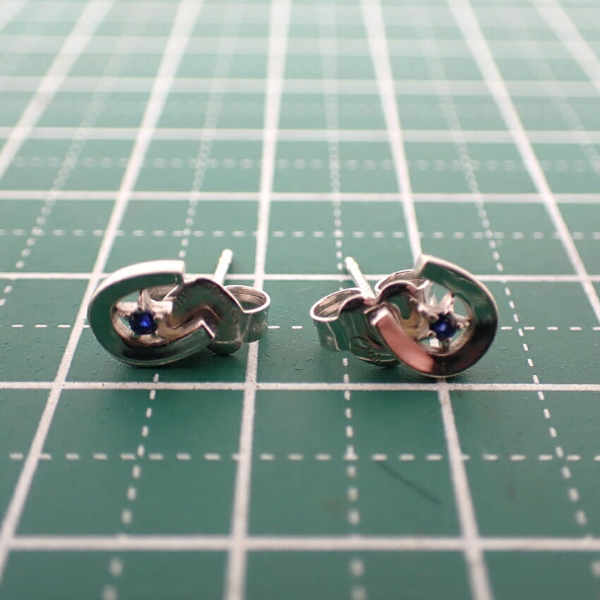 【中古】STAR JEWELRY/スタージュエリー/K10WG/馬蹄/ピアス/j253-2