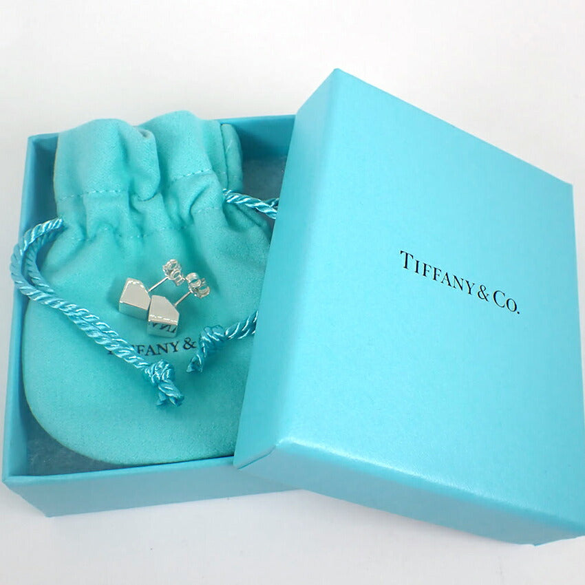 【中古】TIFFANY/ティファニー 925  キューブ ピアス/j254-10