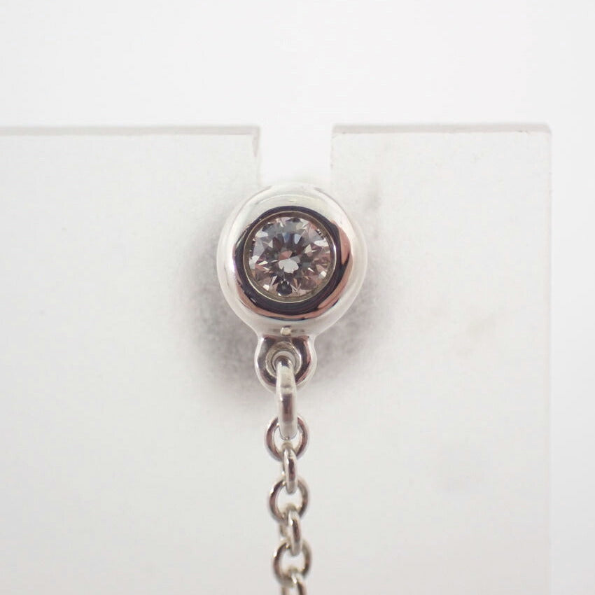 【中古】TIFFANY/ティファニー 925 バイザヤード ダイヤ/2pc オープンハート ピアス/j254-1