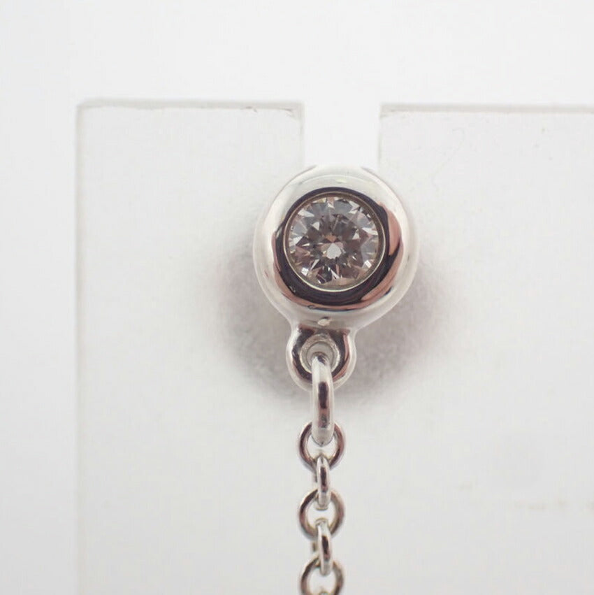 【中古】TIFFANY/ティファニー 925 バイザヤード ダイヤ/2pc オープンハート ピアス/j254-1