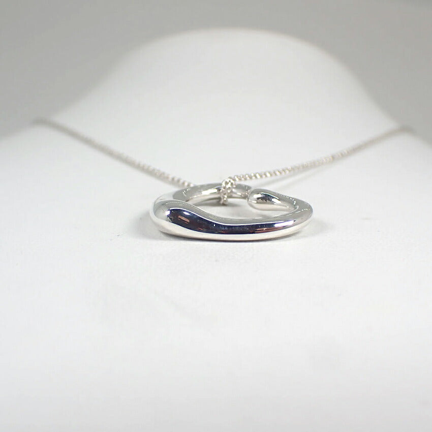 【中古】TIFFANY/ティファニー 925 オープンハート ペンダント/ネックレス/j254-4