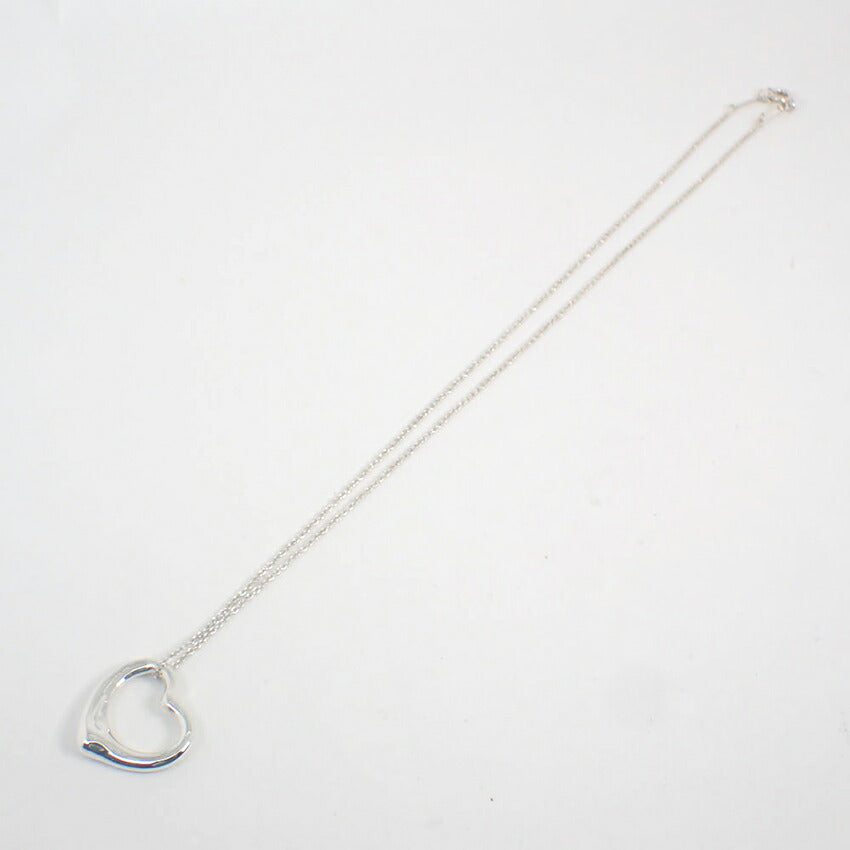 【中古】TIFFANY/ティファニー 925 オープンハート ペンダント/ネックレス/j254-4