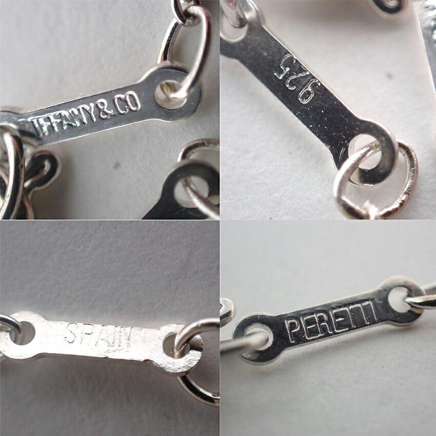 【中古】TIFFANY/ティファニー 925 オープンハート ペンダント/ネックレス/j254-4