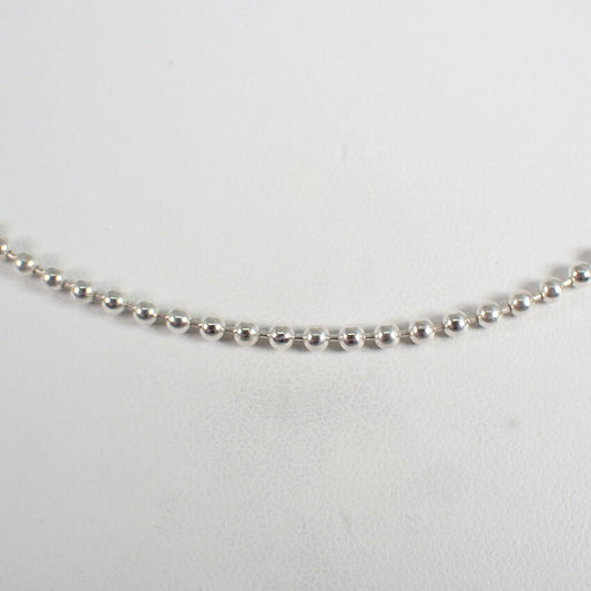 【中古】TIFFANY/ティファニー 925 ボールチェーン ネックレス 60.5cm/j255-1
