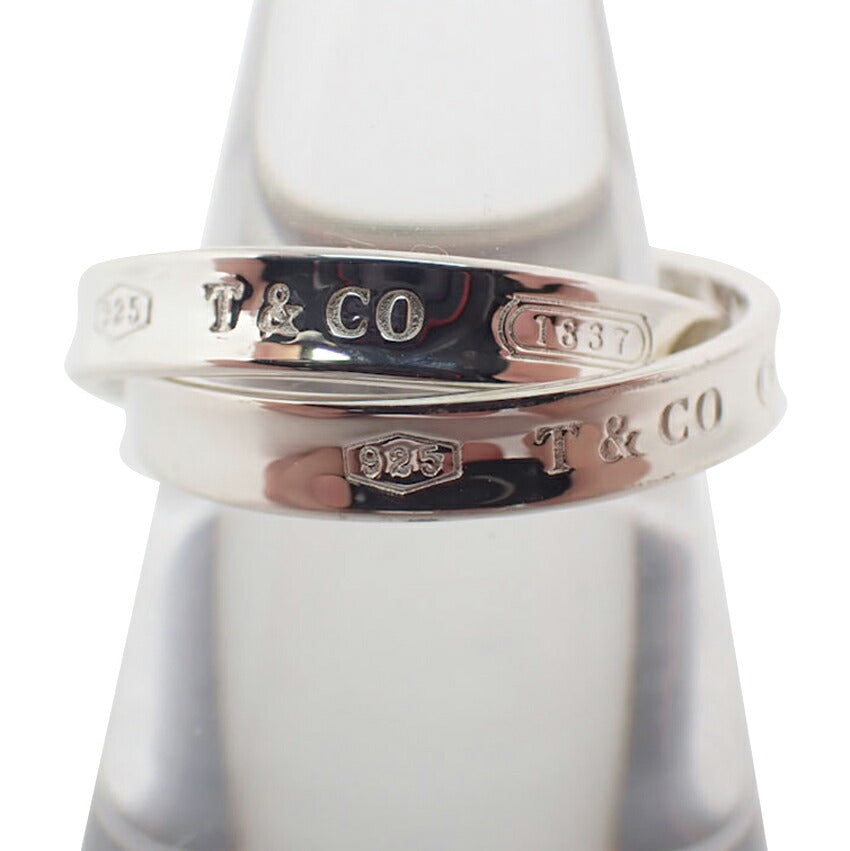 【中古】TIFFANY/ティファニー 925 1837 インターロッキングサークル リング/14号/j255-2