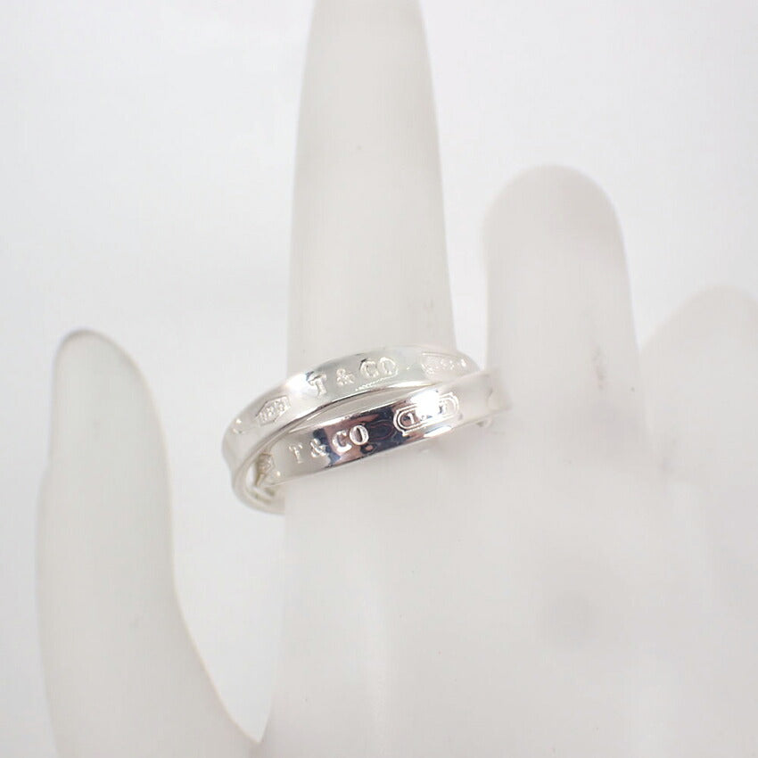 【中古】TIFFANY/ティファニー 925 1837 インターロッキングサークル リング/14号/j255-2