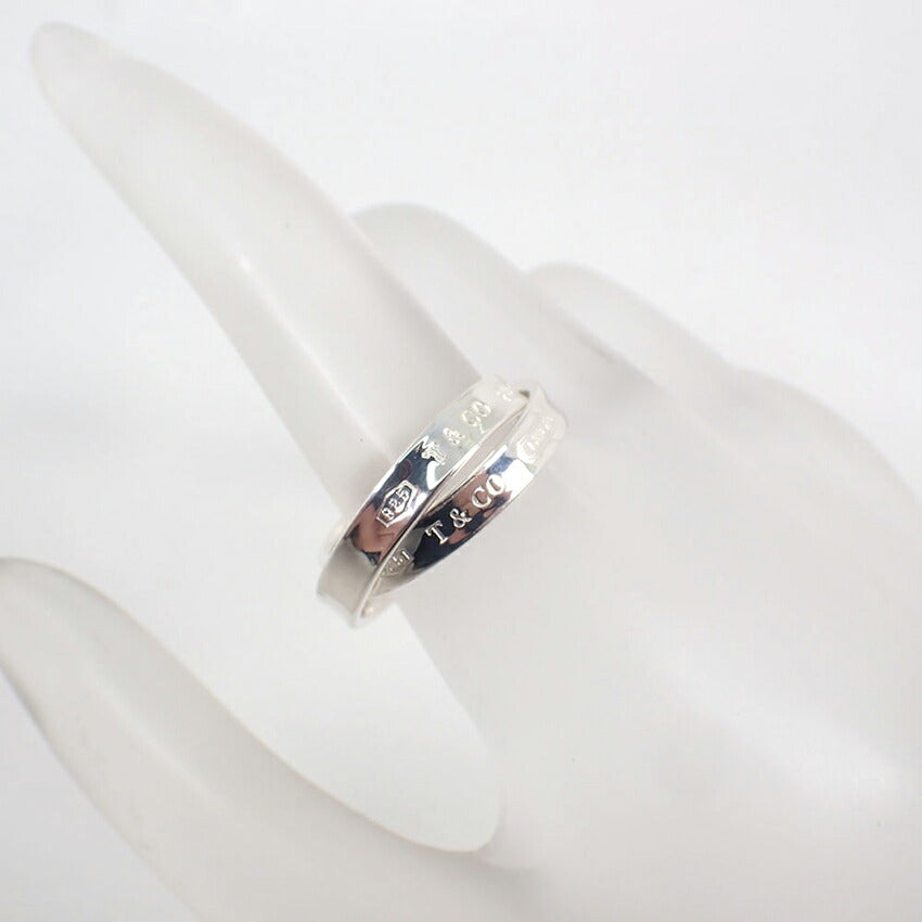【中古】TIFFANY/ティファニー 925 1837 インターロッキングサークル リング/14号/j255-2