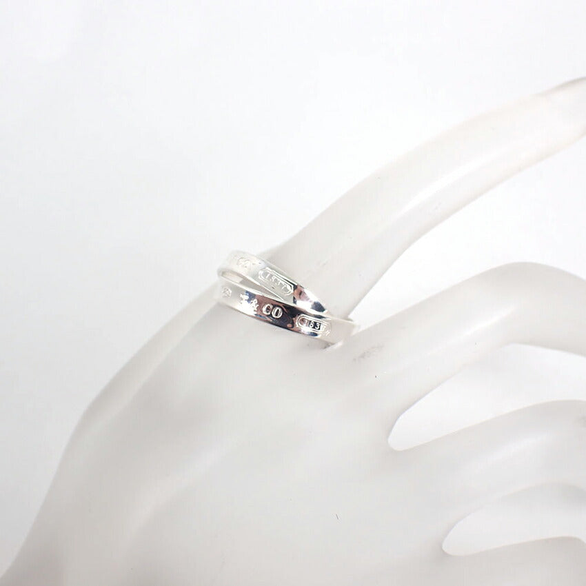 【中古】TIFFANY/ティファニー 925 1837 インターロッキングサークル リング/14号/j255-2