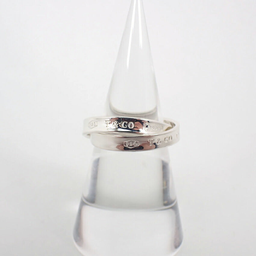 【中古】TIFFANY/ティファニー 925 1837 インターロッキングサークル リング/14号/j255-2