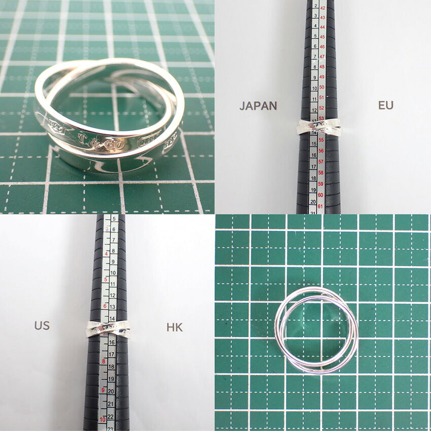 【中古】TIFFANY/ティファニー 925 1837 インターロッキングサークル リング/14号/j255-2