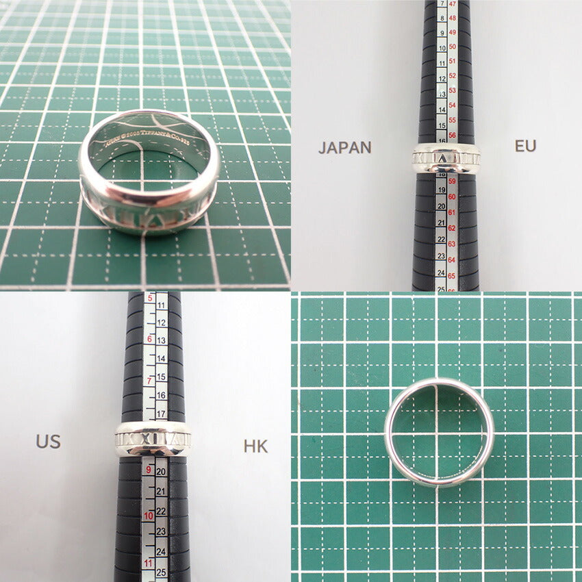 【中古】TIFFANY/ティファニー 925 アトラス ワイド リング /17号/j255-5