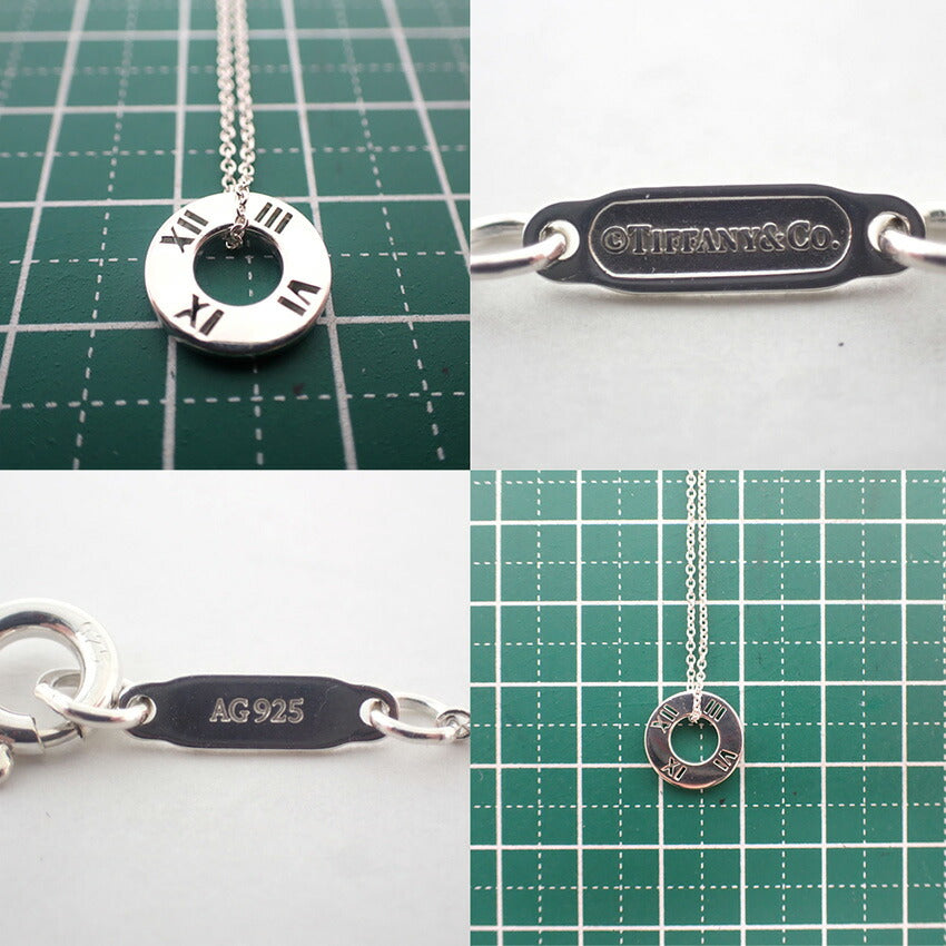 【中古】TIFFANY/ティファニー 925 オープンアトラス ペンダント/ネックレス/j255-8