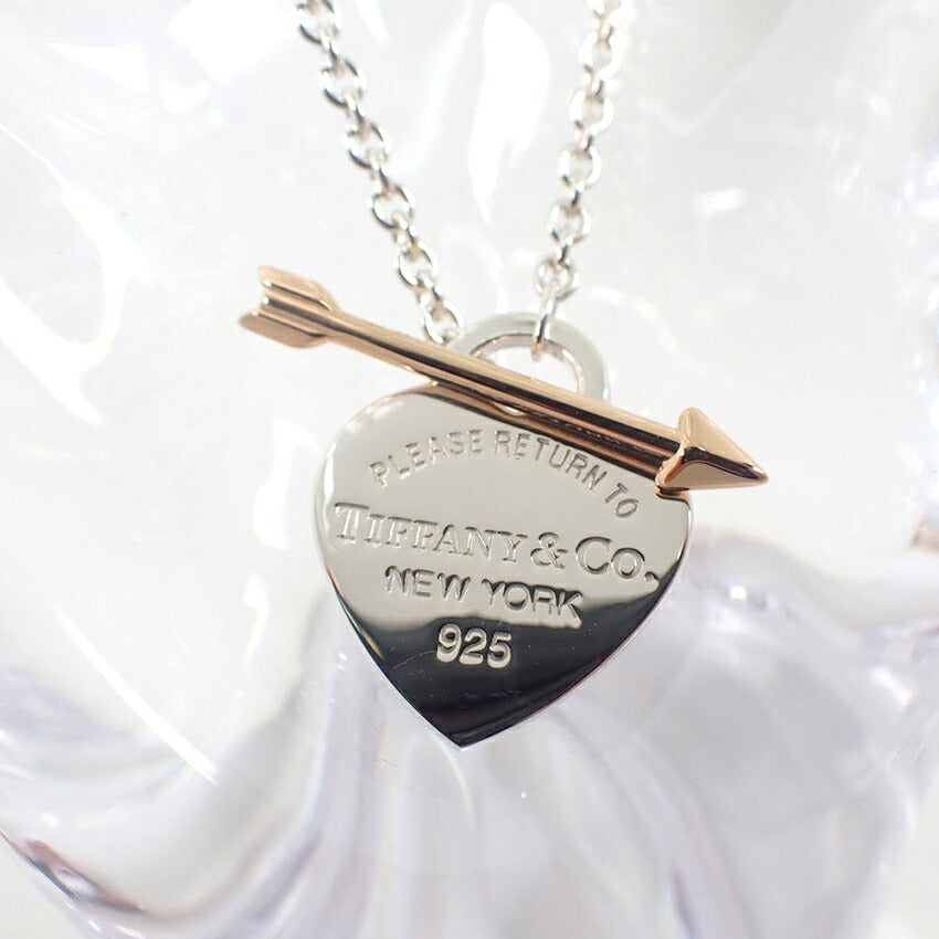 【中古】TIFFANY/ティファニー 925/750  リターントゥ ラブストラック ハートアンドアロー/j255-9