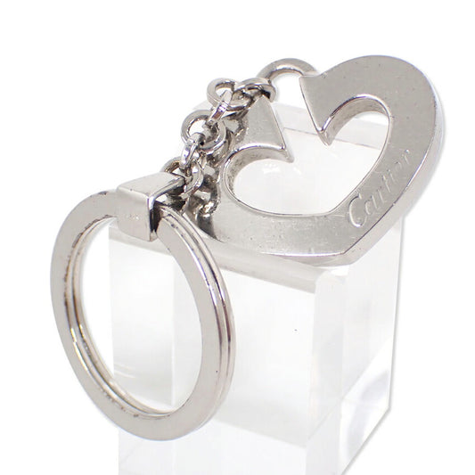 【中古】Cartier/カルティエ Cハート シルバーカラー ロゴ チャーム/キーリング/j256-1