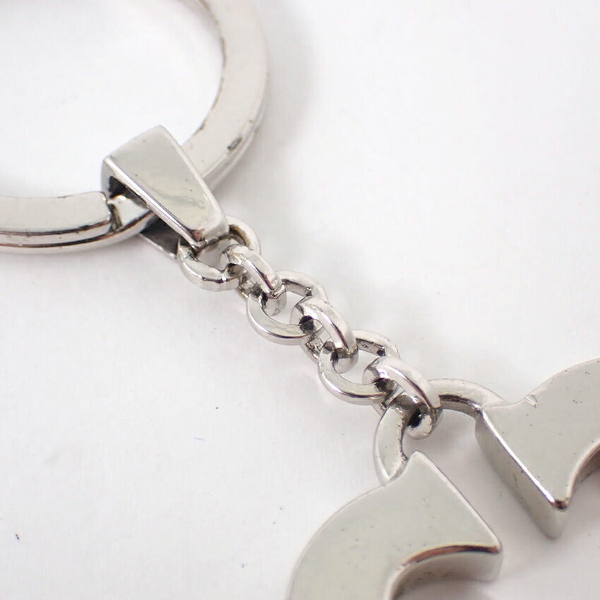【中古】Cartier/カルティエ Cハート シルバーカラー ロゴ チャーム/キーリング/j256-1