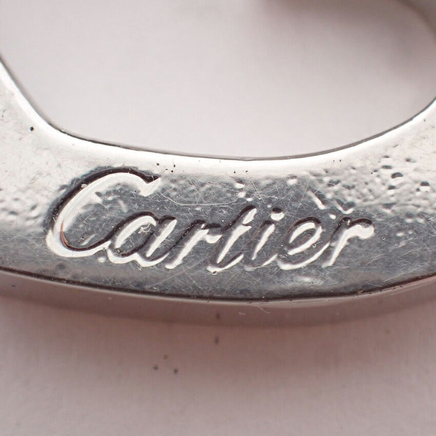 【中古】Cartier/カルティエ Cハート シルバーカラー ロゴ チャーム/キーリング/j256-1