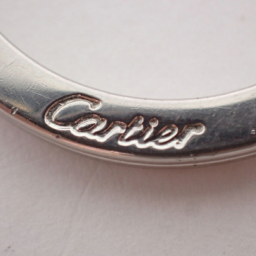 【中古】Cartier/カルティエ Cハート シルバーカラー ロゴ チャーム/キーリング/j256-1