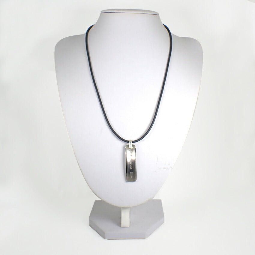 【中古】TIFFANY/ティファニー 925 1837 バー Ti ペンダント/ネックレス/j256-2
