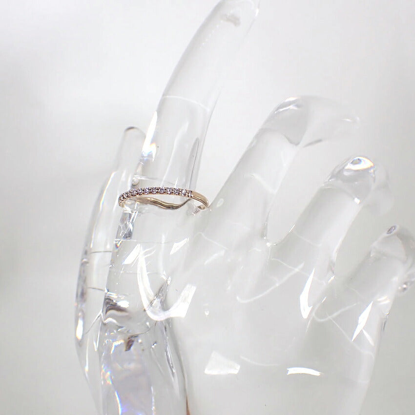 【中古】K18PG ピンクダイヤモンド/0.12ct リング CGL鑑別書付/11号/j256-4