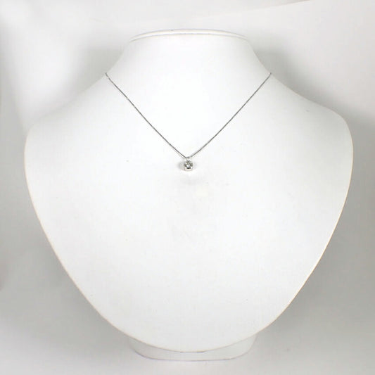 【中古】Pt900/850 ダイヤモンド/0.30ct ペンダント/ネックレス/j256-5