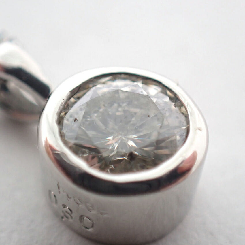 【中古】Pt900/850 ダイヤモンド/0.30ct ペンダント/ネックレス/j256-5