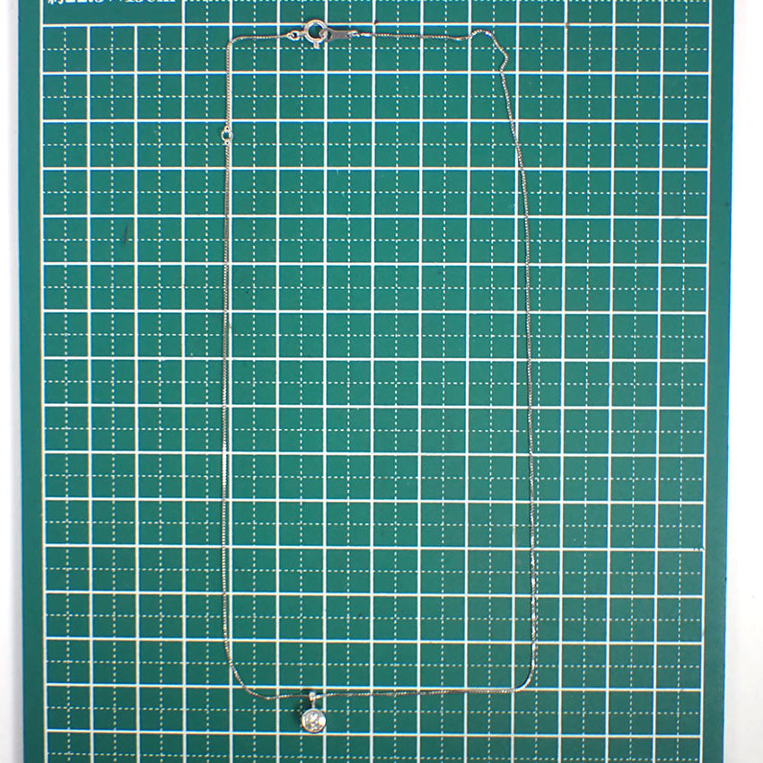 【中古】Pt900/850 ダイヤモンド/0.30ct ペンダント/ネックレス/j256-5