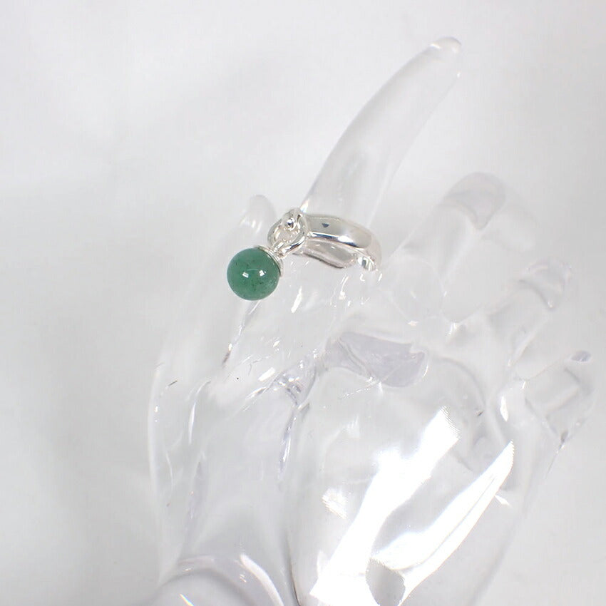 【中古】TIFFANY/ティファニー 925 アベンチュリン クォーツ付き リング /12号/j257-1