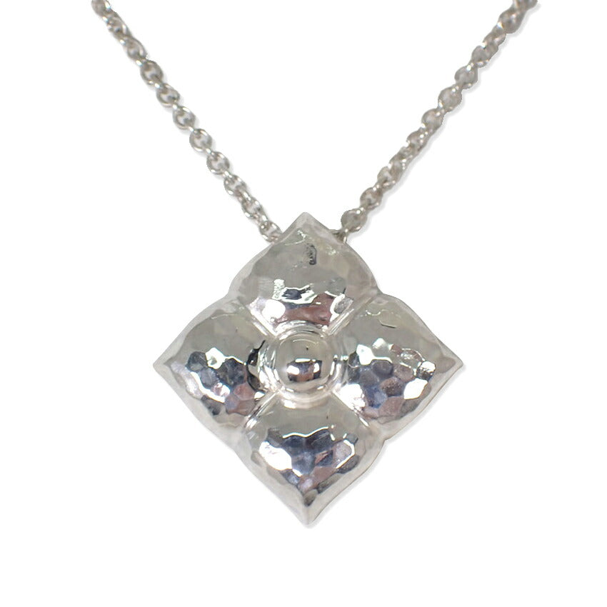 【中古】TIFFANY/ティファニー 925 ハマード フラワー ペンダント/ネックレス/j257-2
