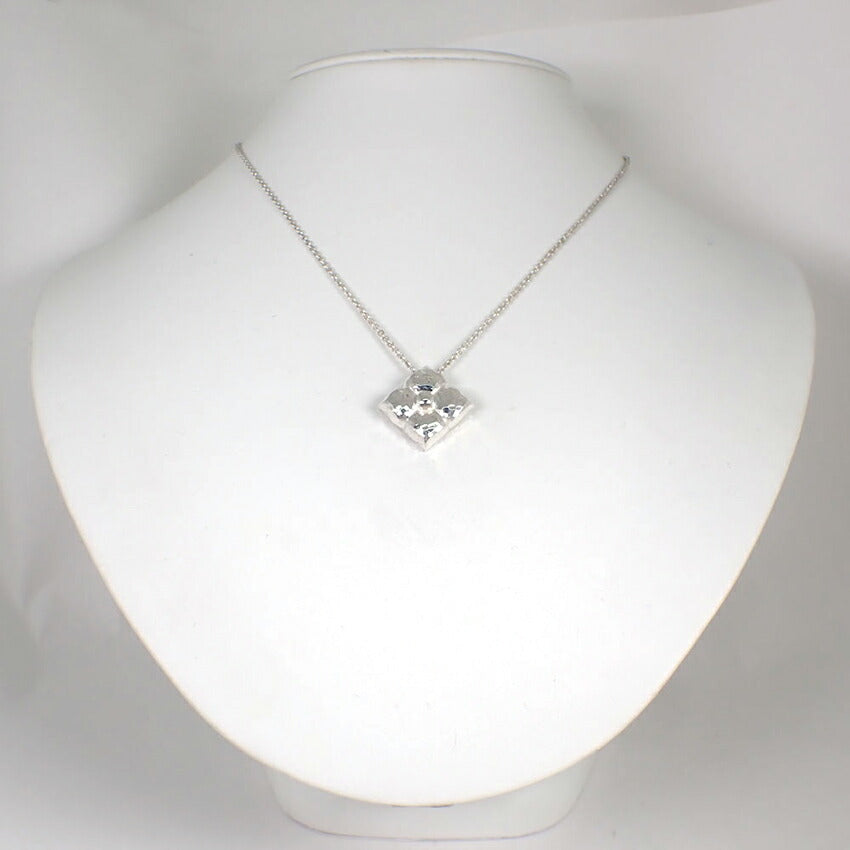 【中古】TIFFANY/ティファニー 925 ハマード フラワー ペンダント/ネックレス/j257-2
