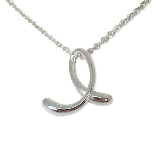 【中古】TIFFANY/ティファニー 925 イニシャル/L ペンダント/ネックレス/j257-3