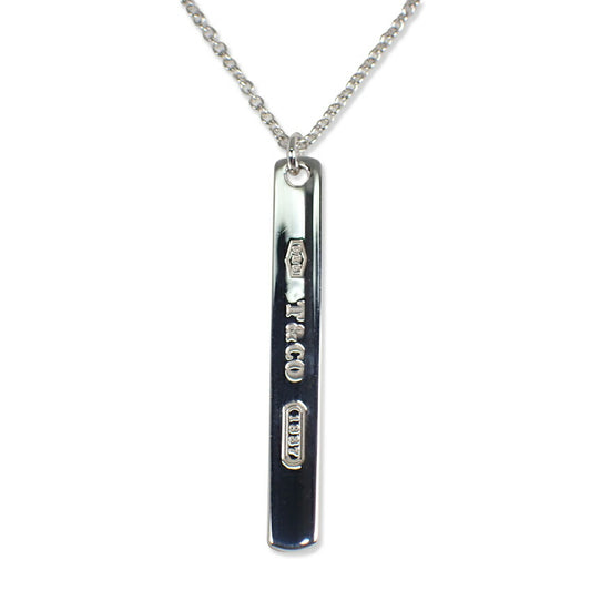 【中古】TIFFANY/ティファニー 925 1837 バー ペンダント/ネックレス/j257-8