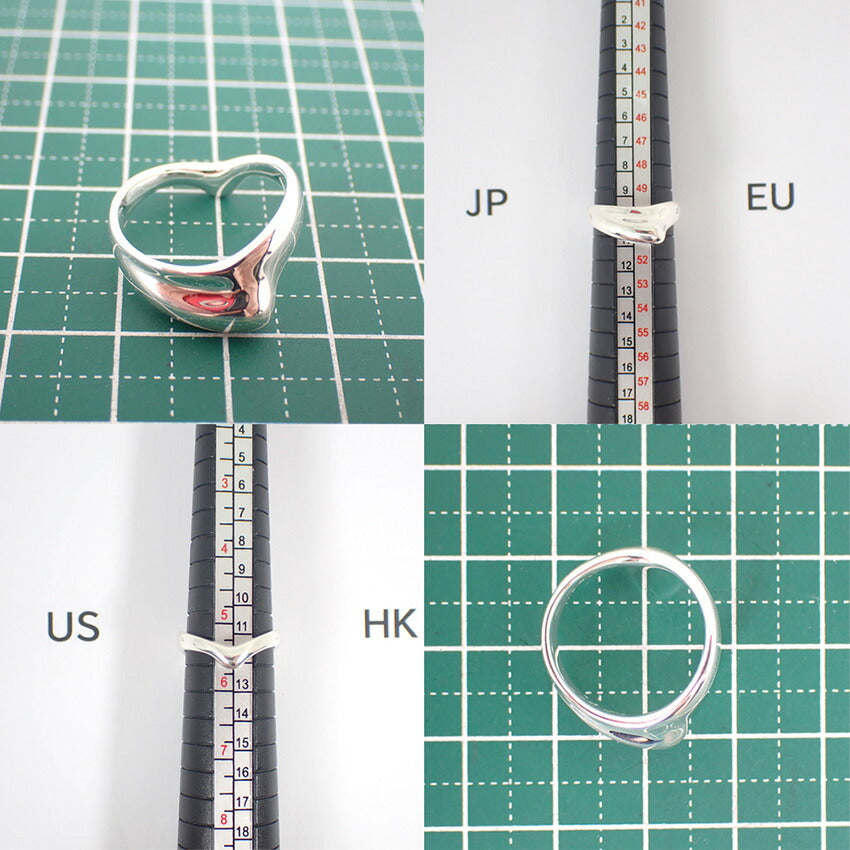【中古】TIFFANY/ティファニー 925 カーブドウェーブ ハート リング /10号/j258-10