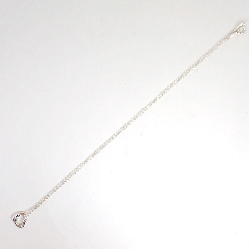 【中古】TIFFANY/ティファニー 925 オープンハート ペンダント/ネックレス/j258-1