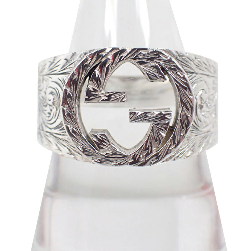 【中古】GUCCI/グッチ/Ag925/アラベスクG/リング/23号/j258-2