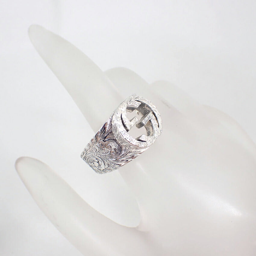 【中古】GUCCI/グッチ/Ag925/アラベスクG/リング/23号/j258-2