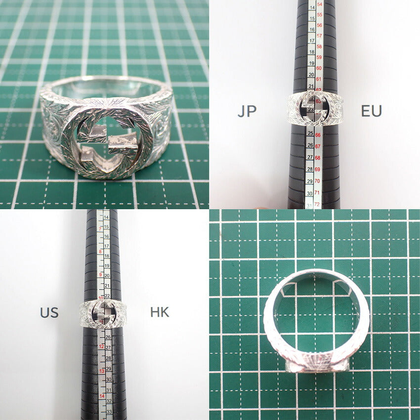 【中古】GUCCI/グッチ/Ag925/アラベスクG/リング/23号/j258-2
