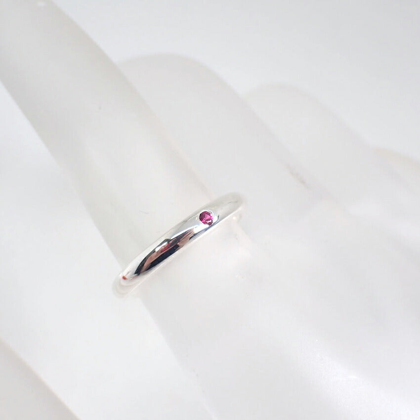 【中古】TIFFANY/ティファニー 925 ルビー スタッキングバンド リング /9号/j258-7